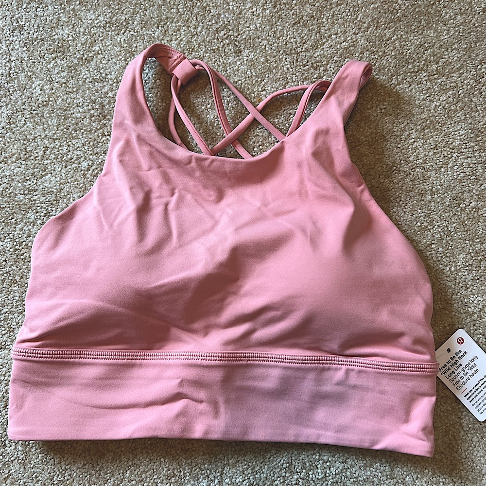Lululemon Free to Be Wild high neck bra.